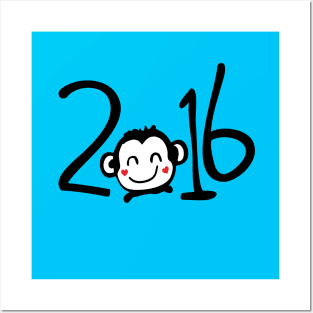 2016 year of animal Monkey Posters and Art